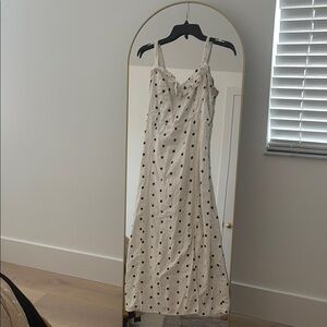 Old Navy White Dress with Black Dots